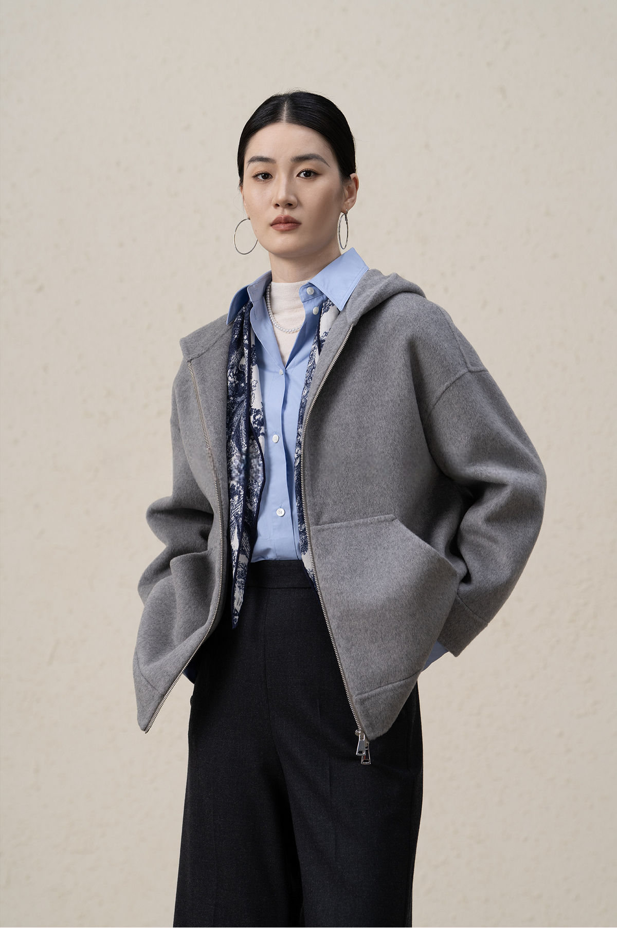 Ffluffy And Soft Wool Cashmere Double-sided Coat