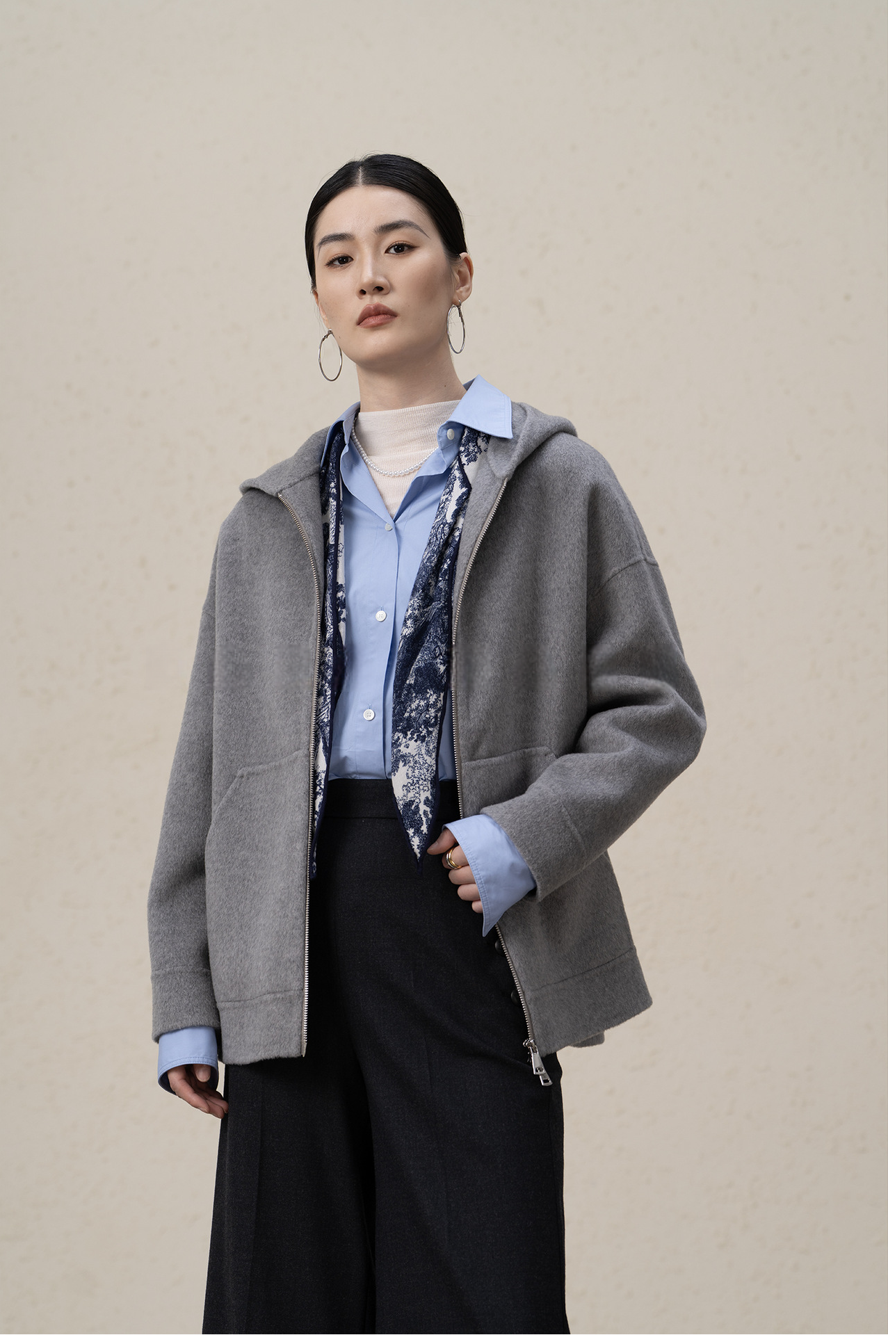 Ffluffy And Soft Wool Cashmere Double-sided Coat