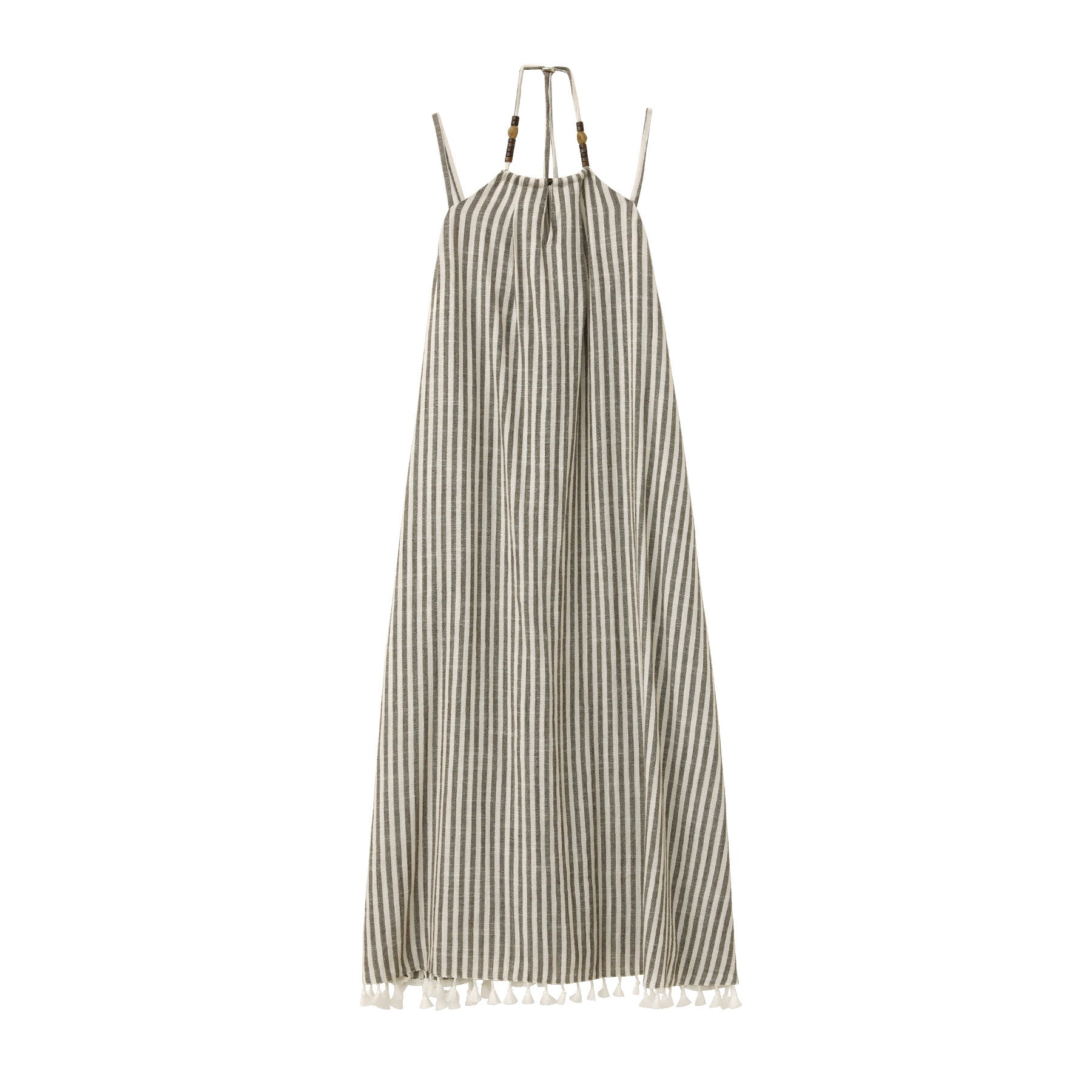 Bohemian Vacation-Style Spaghetti Strap Maxi Dress