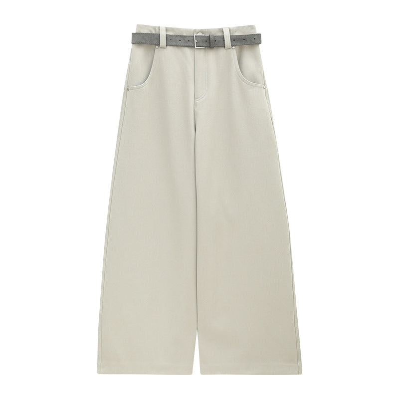 Wide-Leg Casual Style Pants