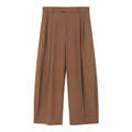 Pleated Casual Wide-Leg Dress Pants