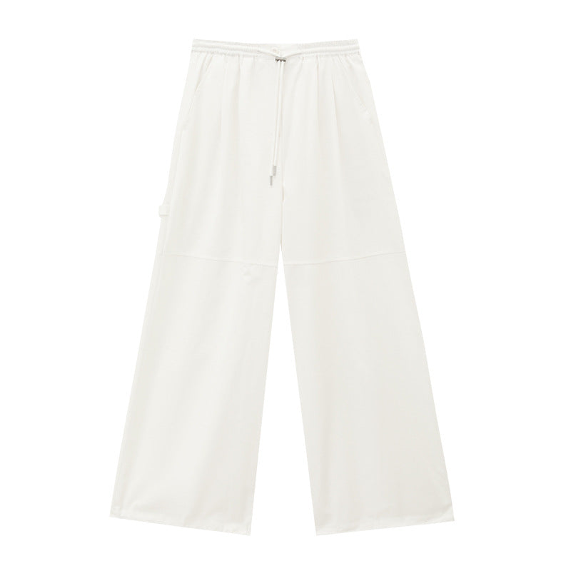 Cotton Elastic Waist Light Sports Style Pants