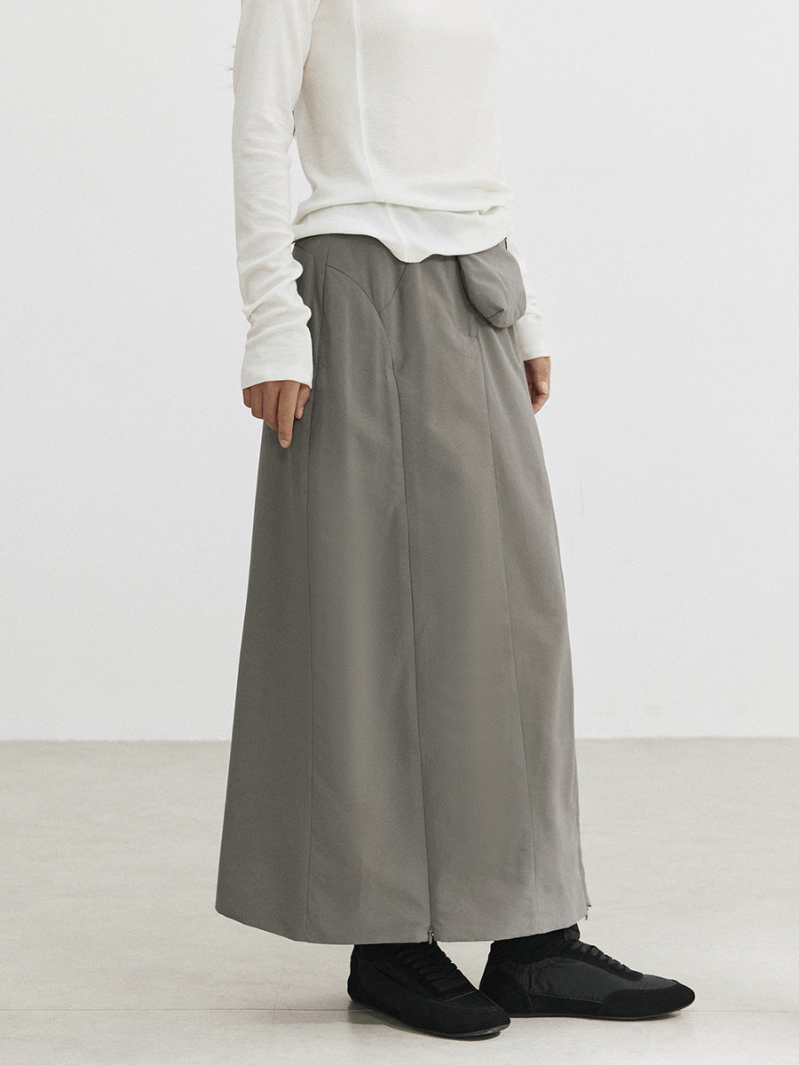 Waist Bag A-Line Maxi Skirt