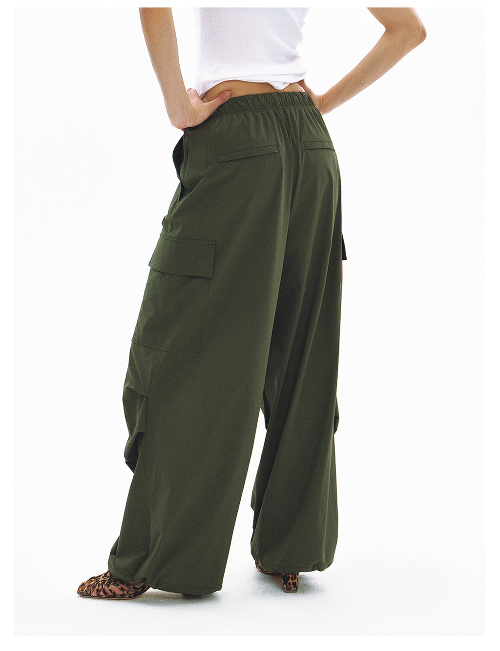 Cooling Sporty Elastic Waist Casual Pants