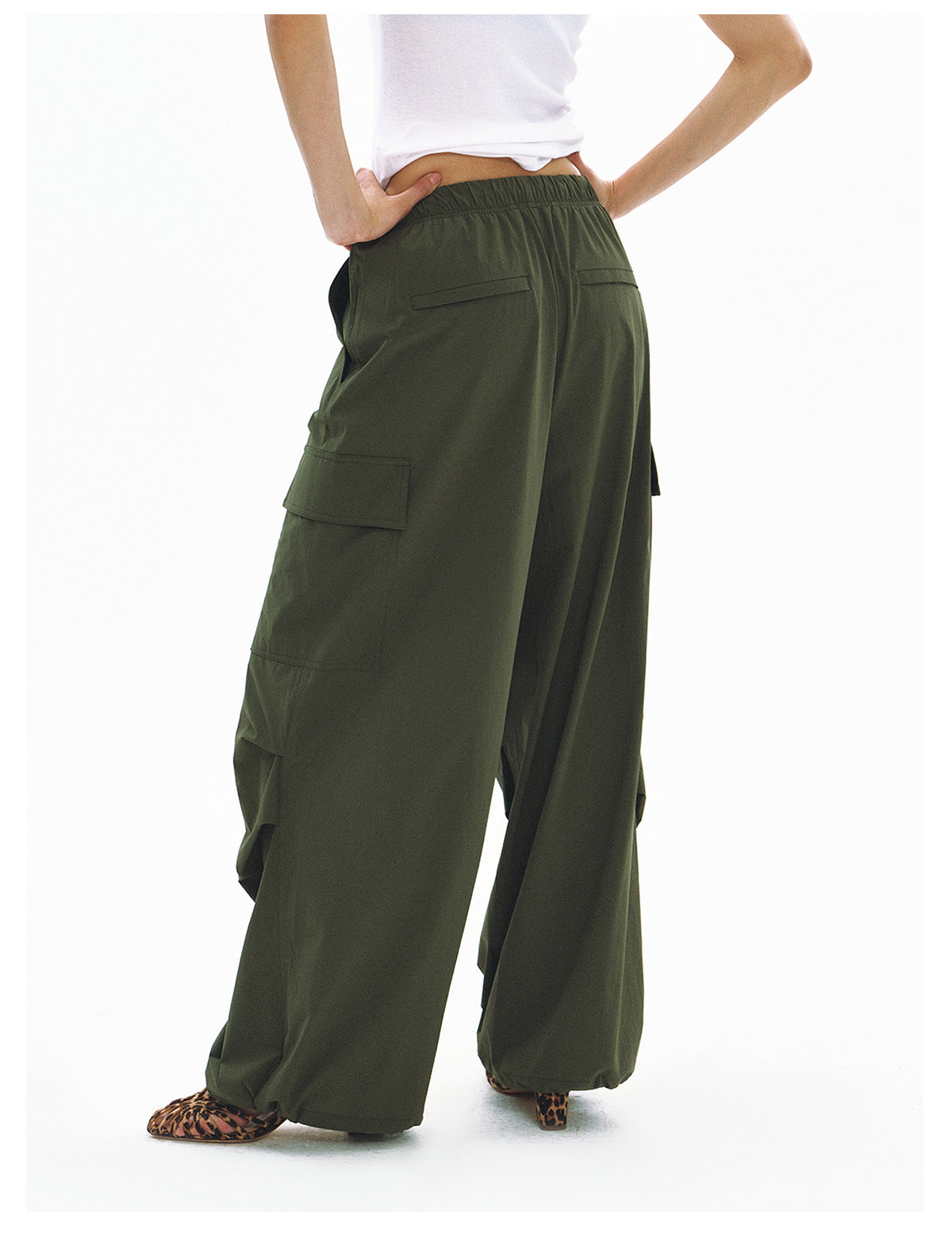 Cooling Sporty Elastic Waist Casual Pants