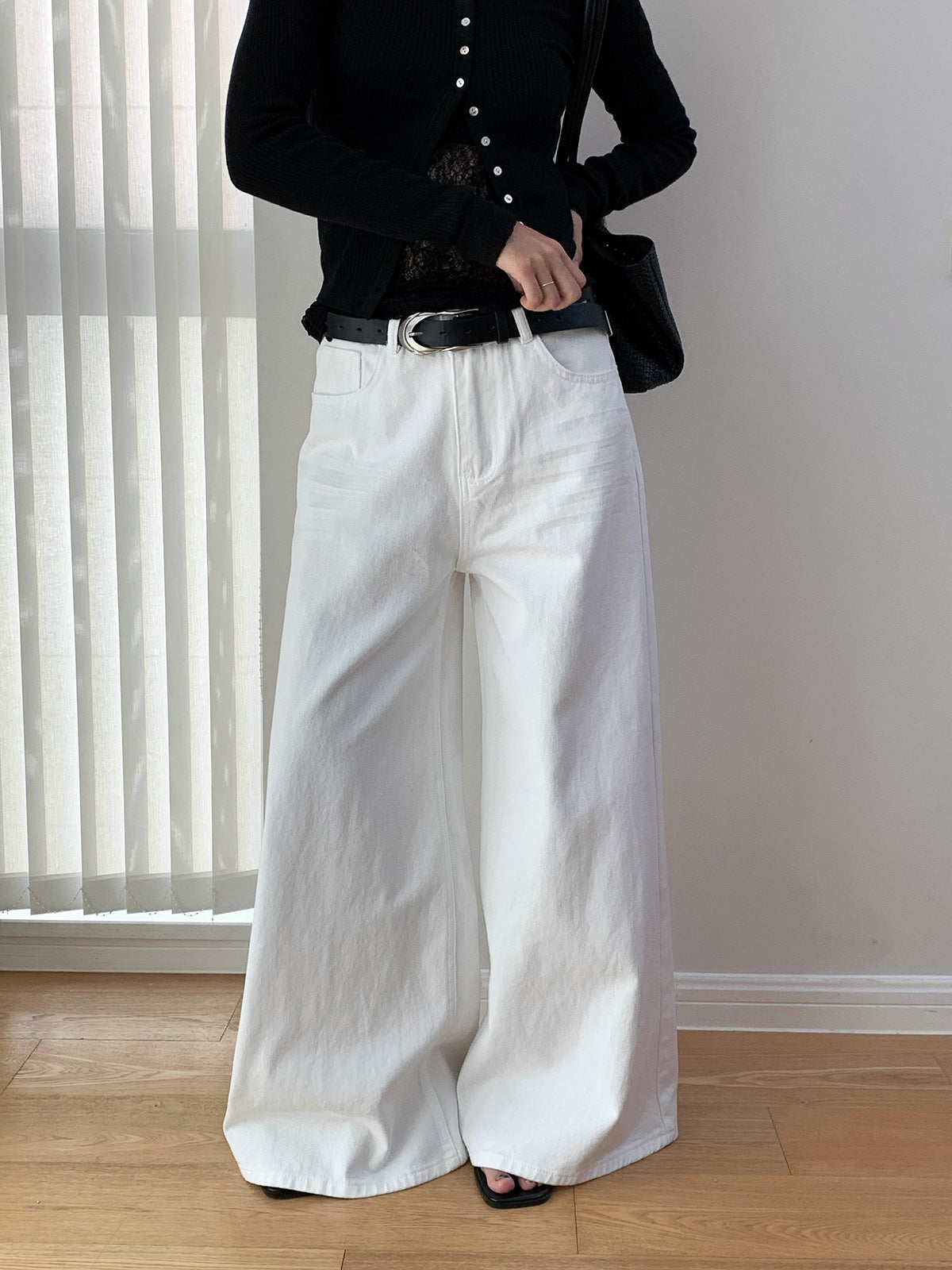Wide-leg Baggy Casual Jeans