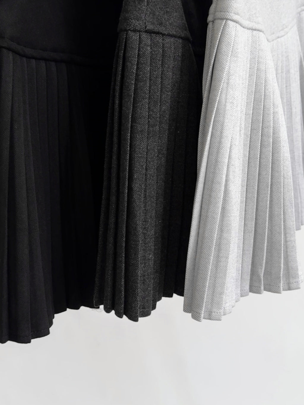 Woolen Thick Pleated Versatile A-line Mini Skirt