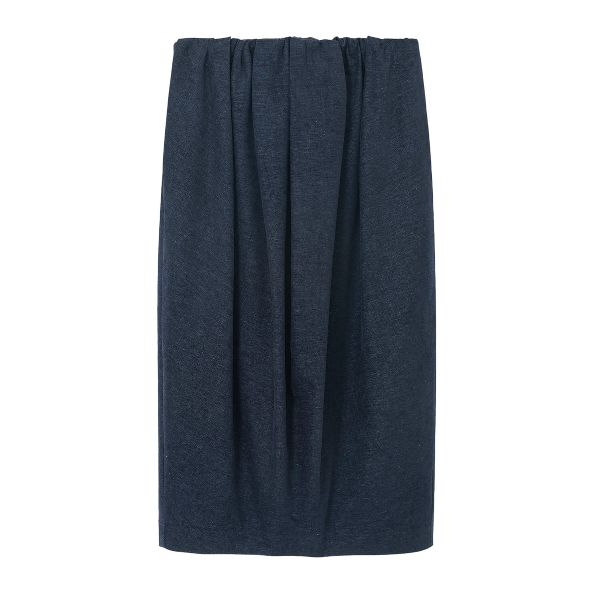 Gathered Balloon Midi Skirt