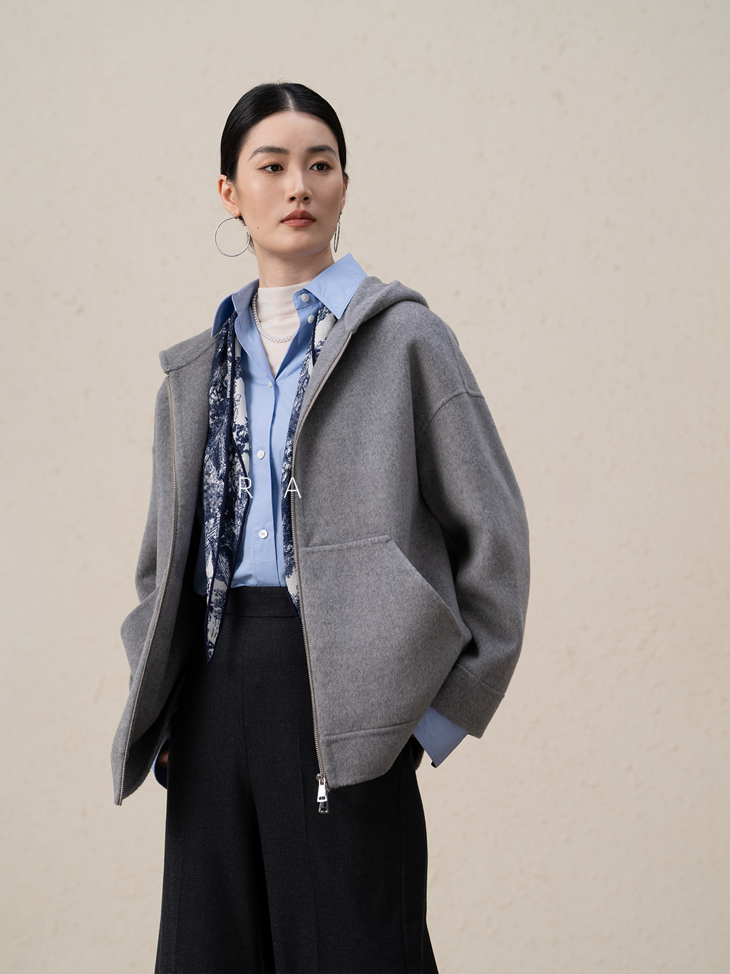 Ffluffy And Soft Wool Cashmere Double-sided Coat