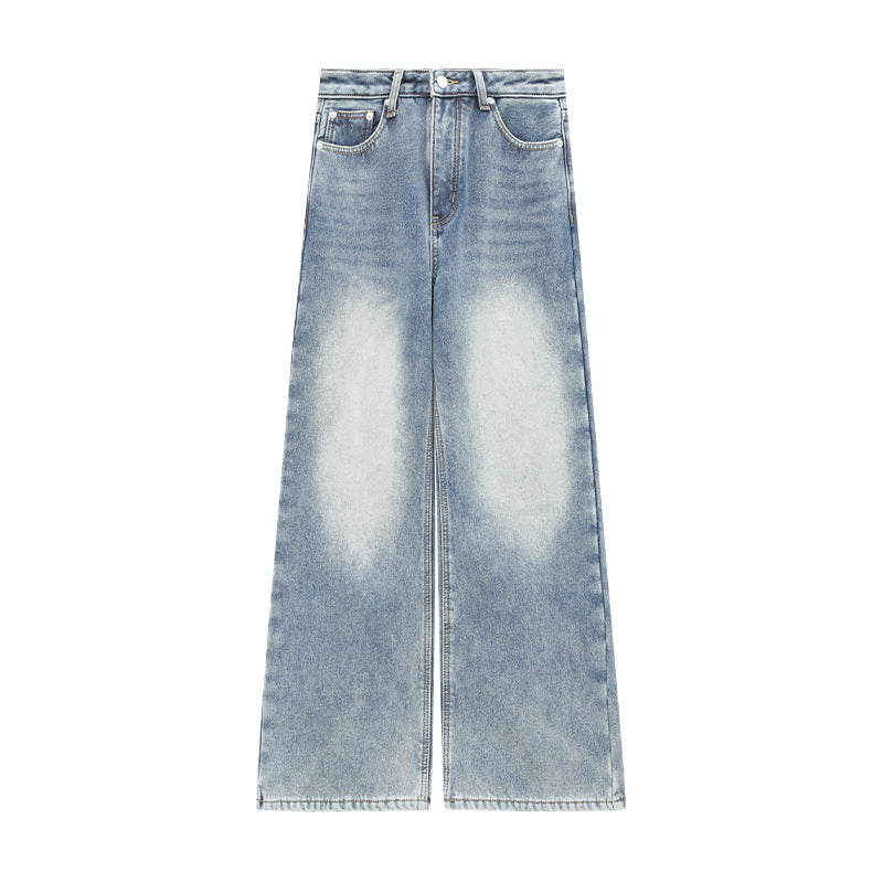Washed High-Waist Supermodel Flared Jeans