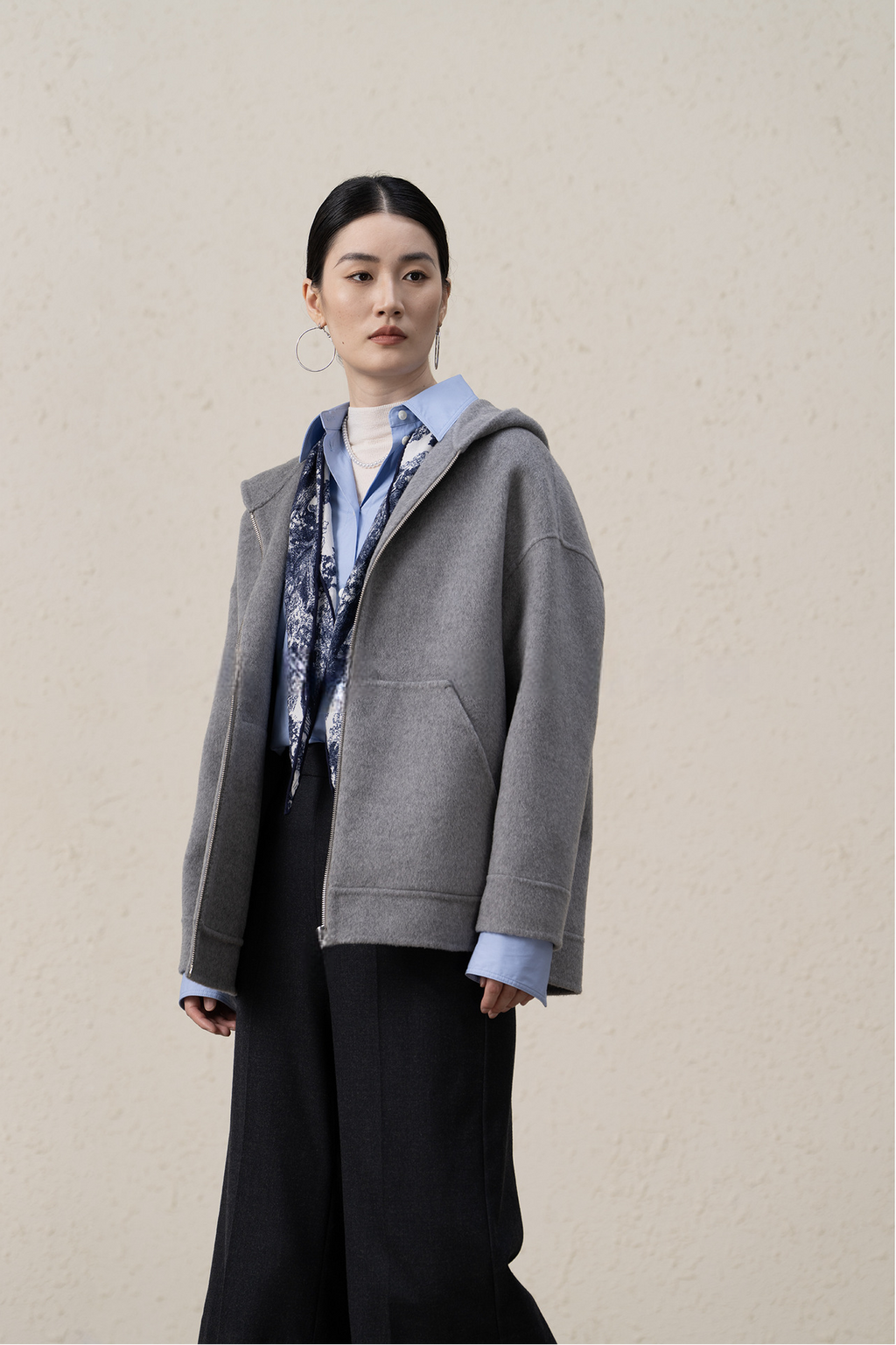 Ffluffy And Soft Wool Cashmere Double-sided Coat