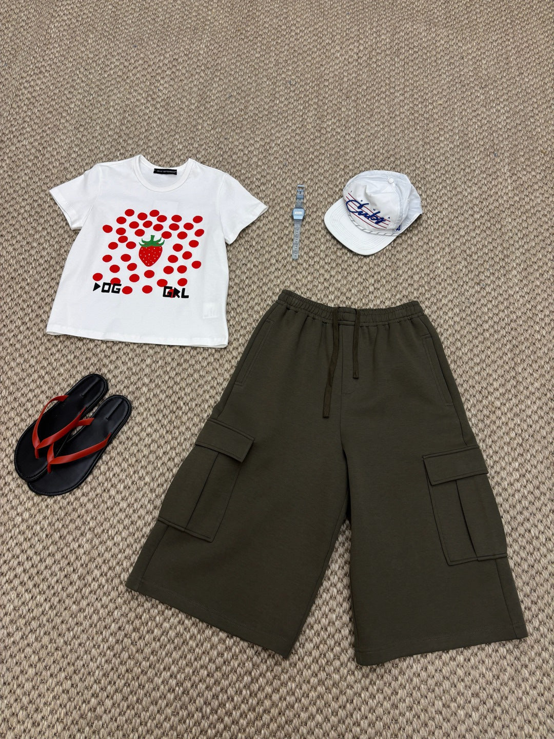Air Cotton Cargo Sweat Shorts
