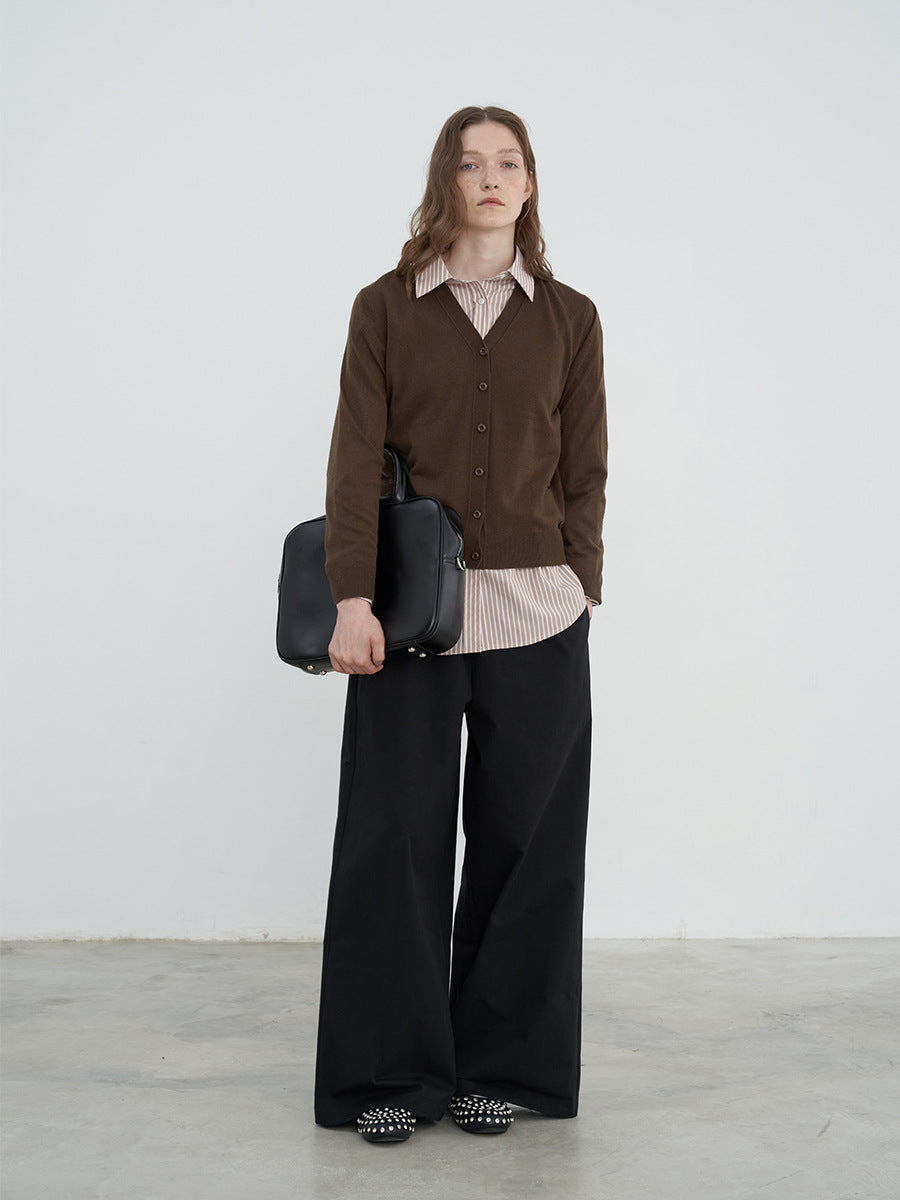 Drawstring Wide Leg Pants