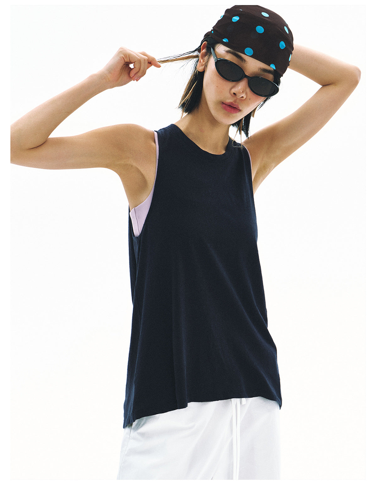 Polka Dot Mesh Unisex Headscarf Accessory