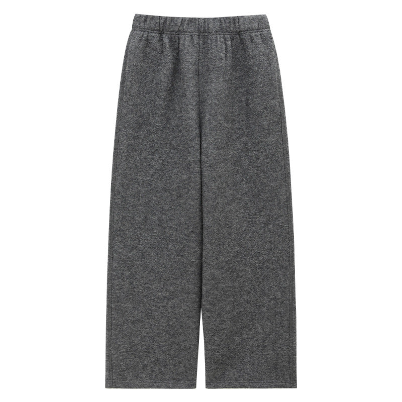Wool Thickened Warm Comfortable Straight-Leg Pants