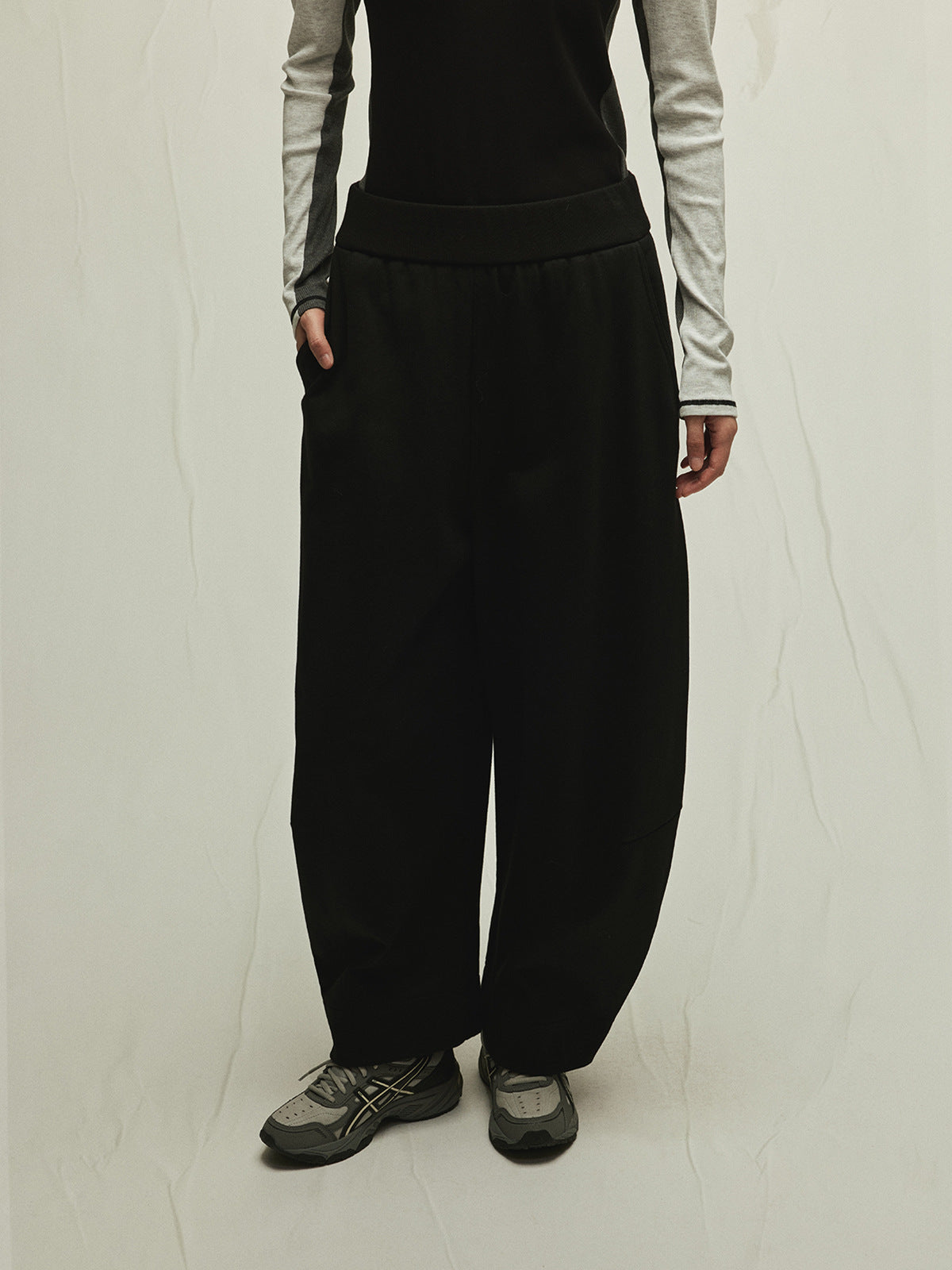 Comfortable Baggy Low-Rise Cotton Sweatpants