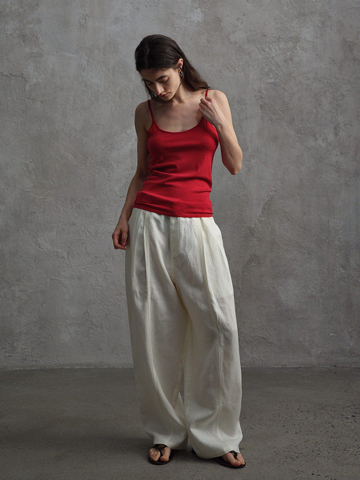 Ribbed Knit Camisole Tank Top