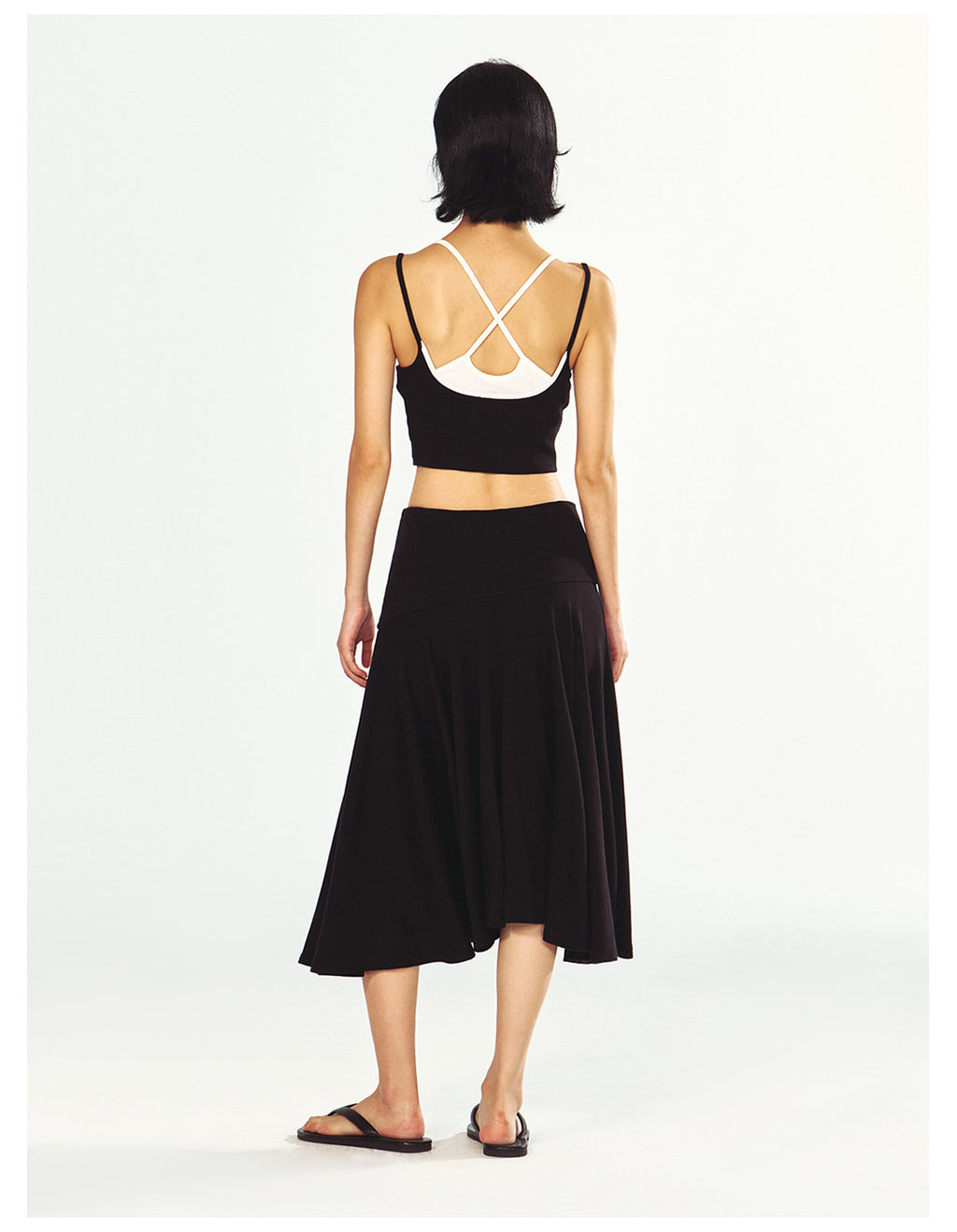 Stretchy Knitwear Casual Maxi Skirt