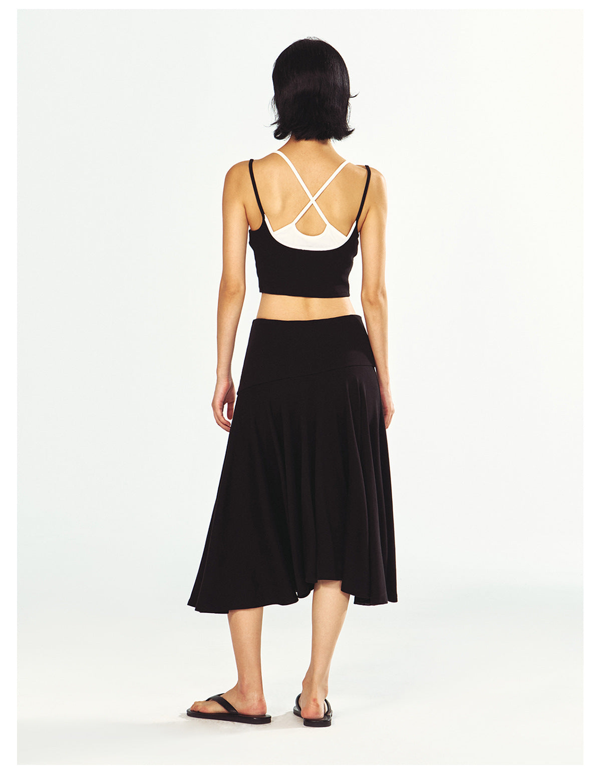 Stretchy Knitwear Casual Maxi Skirt