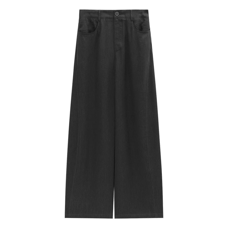 Linen Straight Leg Long Pants