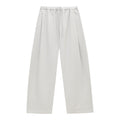Elastic Waist Drawstring Curved Casual Pants