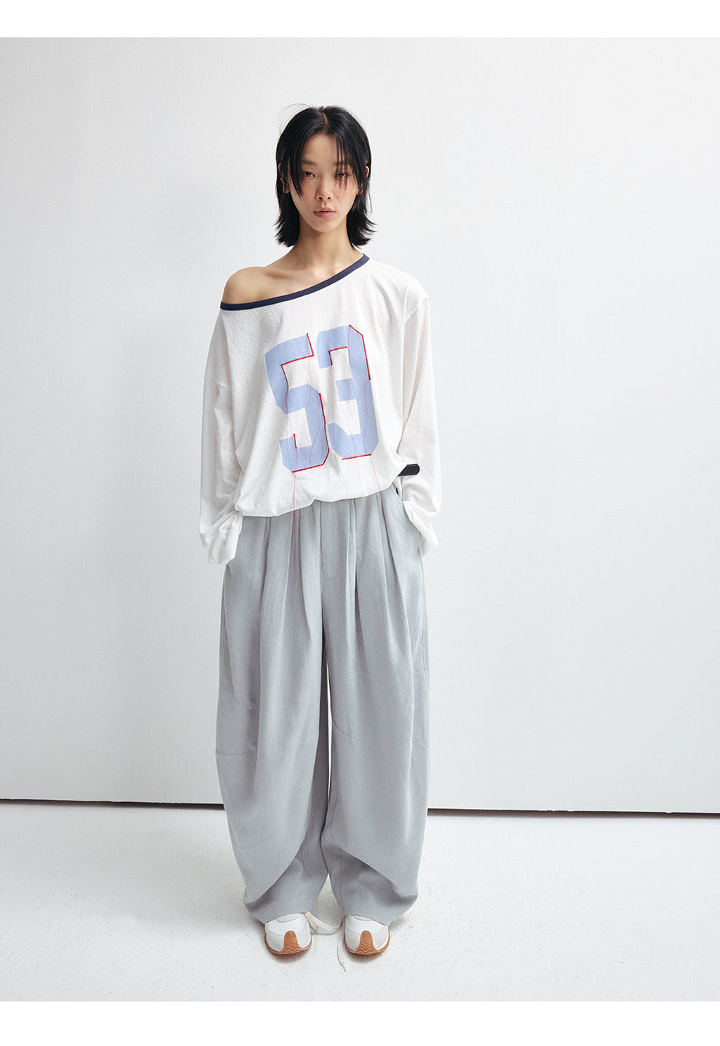 Comfortable Baggy Low-Rise Cotton Sweatpants
