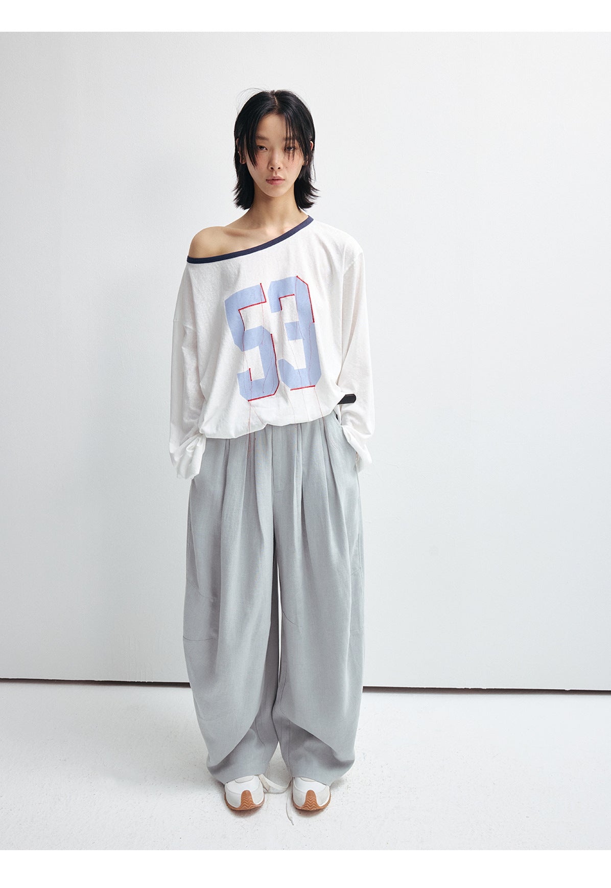 Comfortable Baggy Low-Rise Cotton Sweatpants