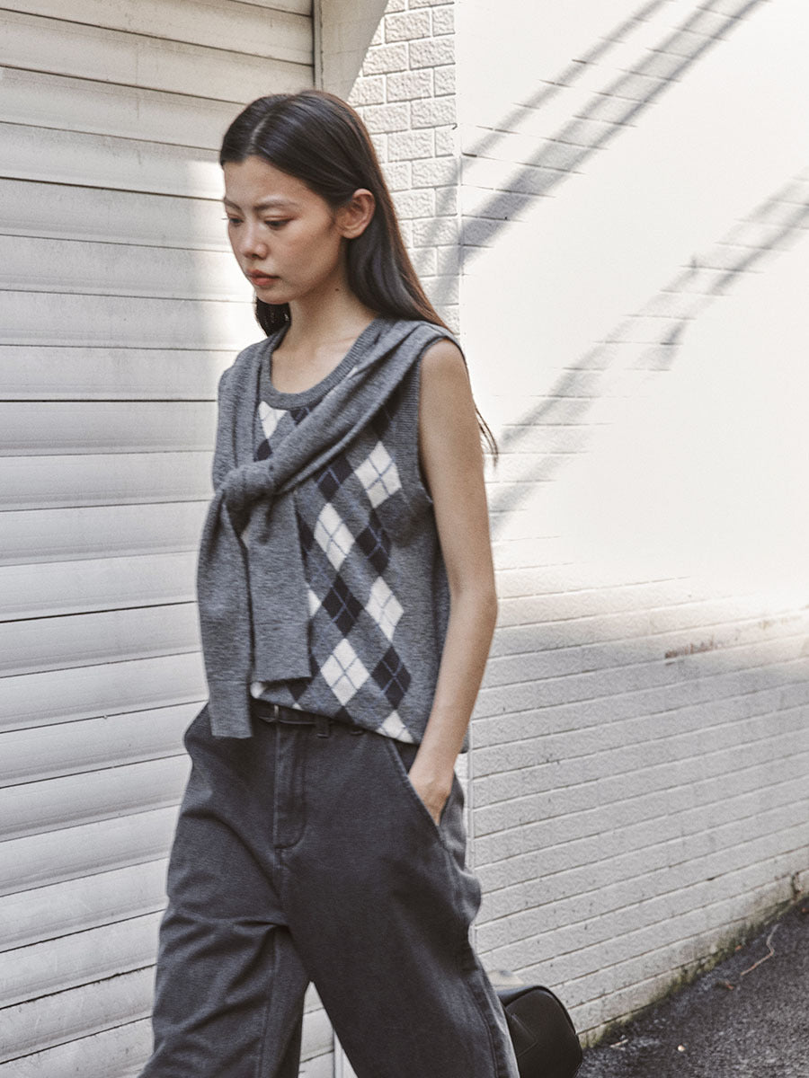 Heritage Argyle Australian Wool Sleeveless Vest