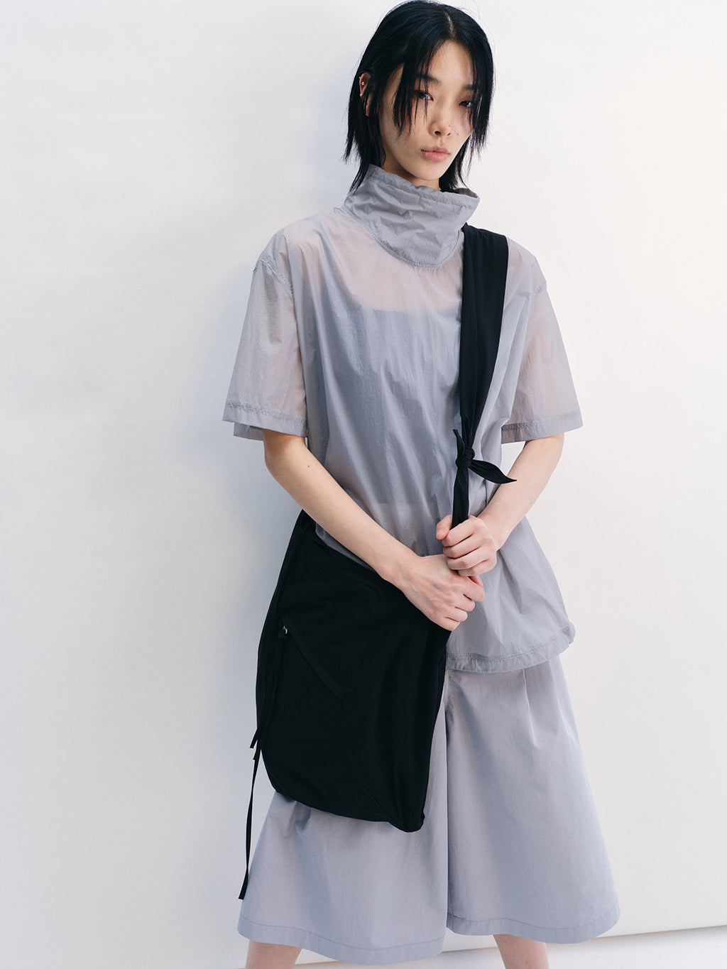 Crossbody Asymmetrical Zipper Shoulder Tote Bag