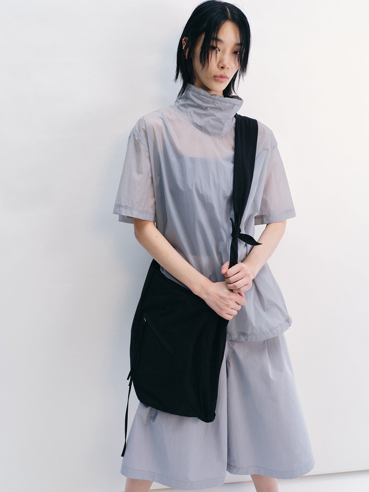 Crossbody Asymmetrical Zipper Shoulder Tote Bag