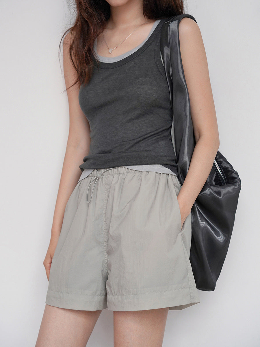 Elastic Breathable Nylon Shorts
