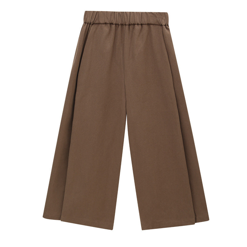 Straight Leg Versatile Cotton Trousers