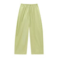 Versatile Drawstring Wide-Leg Curved Pants