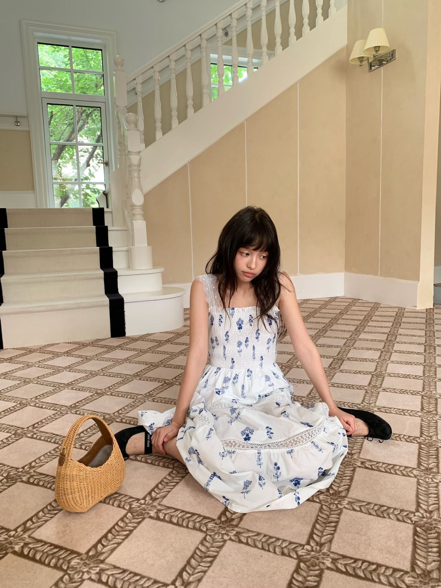 Floral Smocked Tiered Maxi Dress