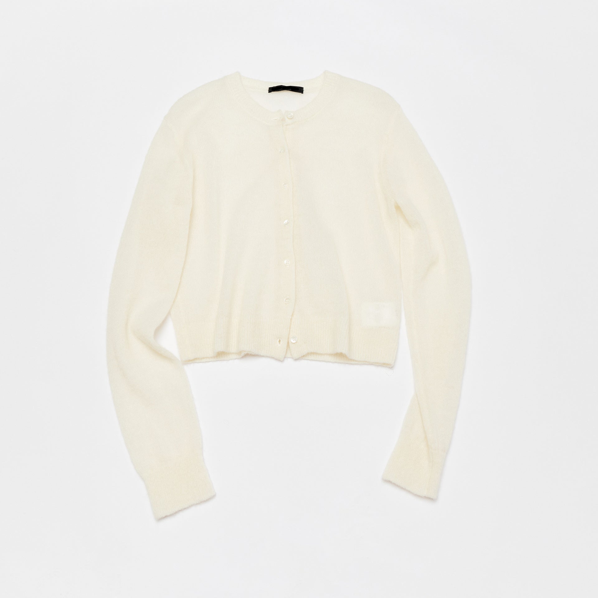 Handmade Embroidered Letters Wool Single-Breasted Long-Sleeve Cardigan Sweater