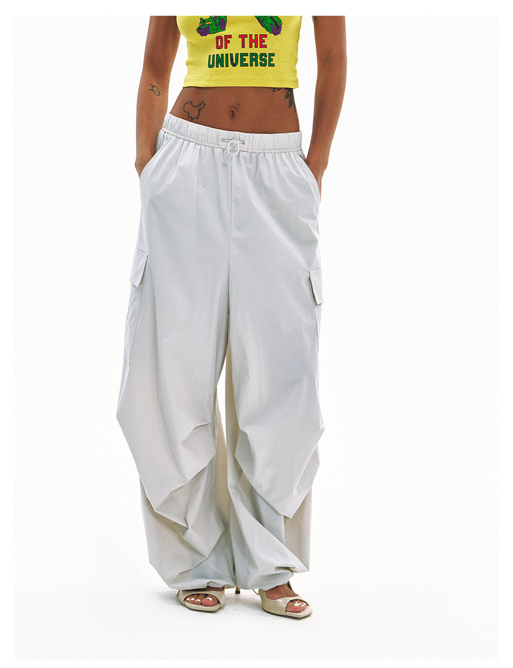 Cooling Sporty Elastic Waist Casual Pants