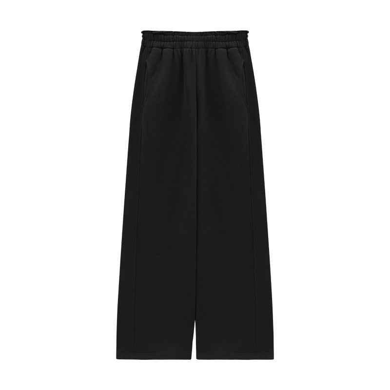 Elastic Waist Thick Fleece Sweatpants