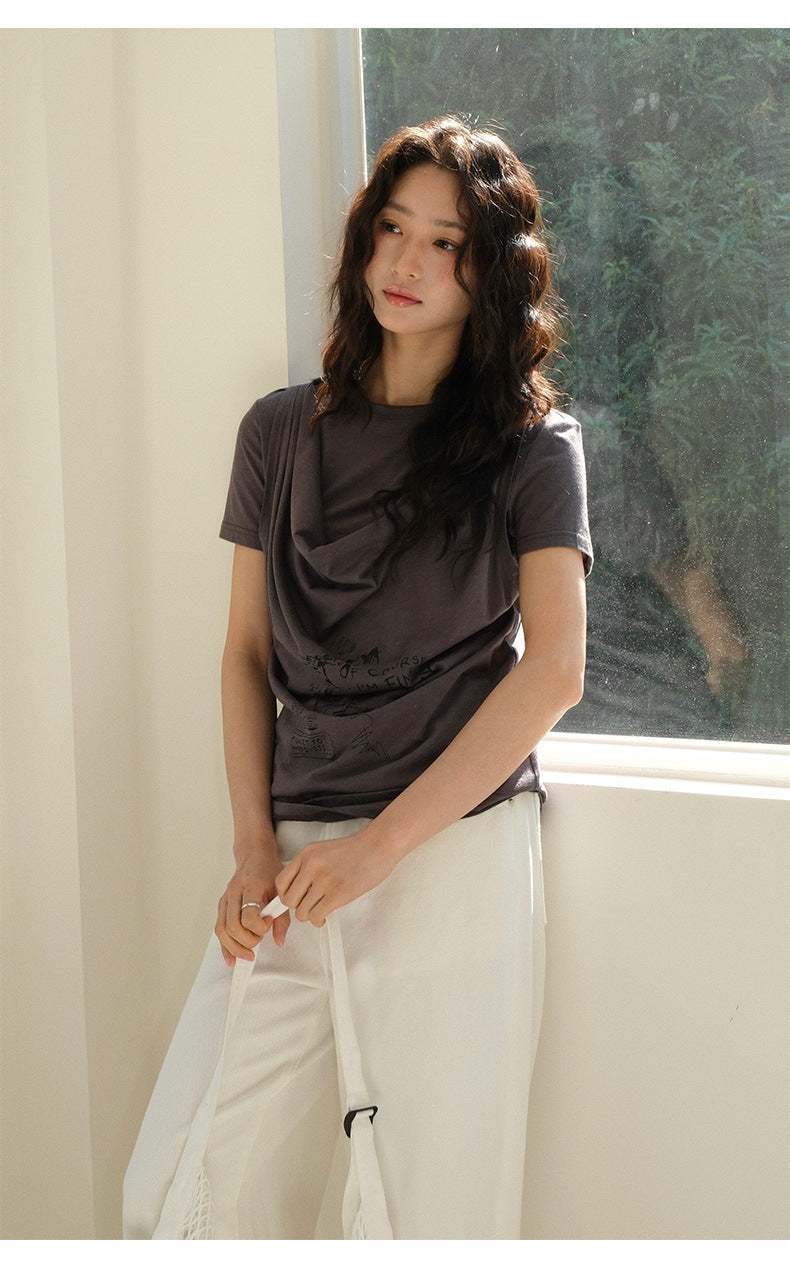 Solid Color Straight-Leg Jeans