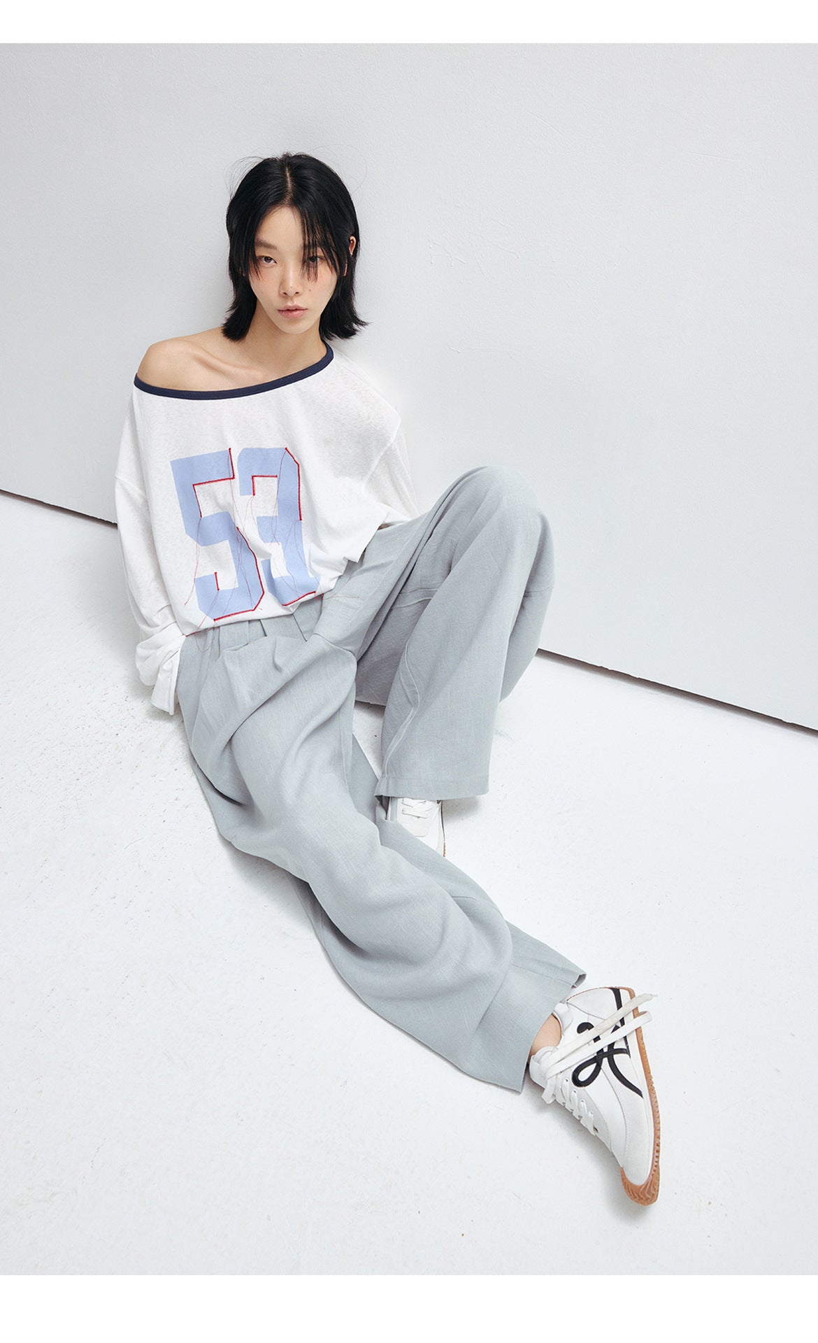 Comfortable Baggy Low-Rise Cotton Sweatpants