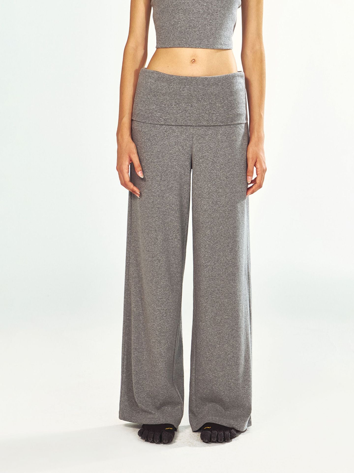 Stretchy Knitted Sports Casual Folded Pants