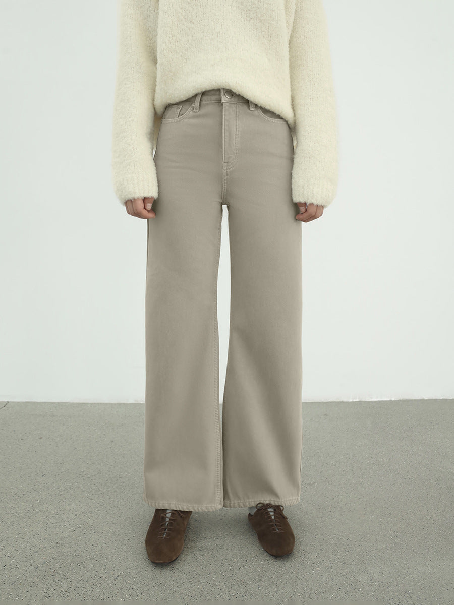 Washed High-Waist Supermodel Flared Jeans