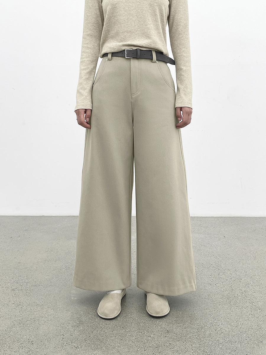Wide-Leg Casual Style Pants