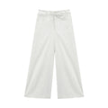 Wide-leg High-waist Solid Color Pants