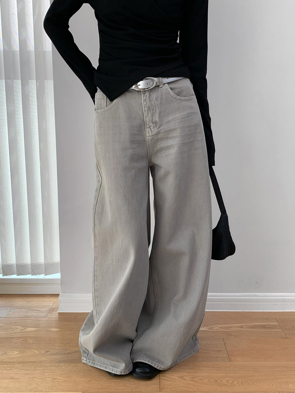 Wide-leg Baggy Casual Jeans