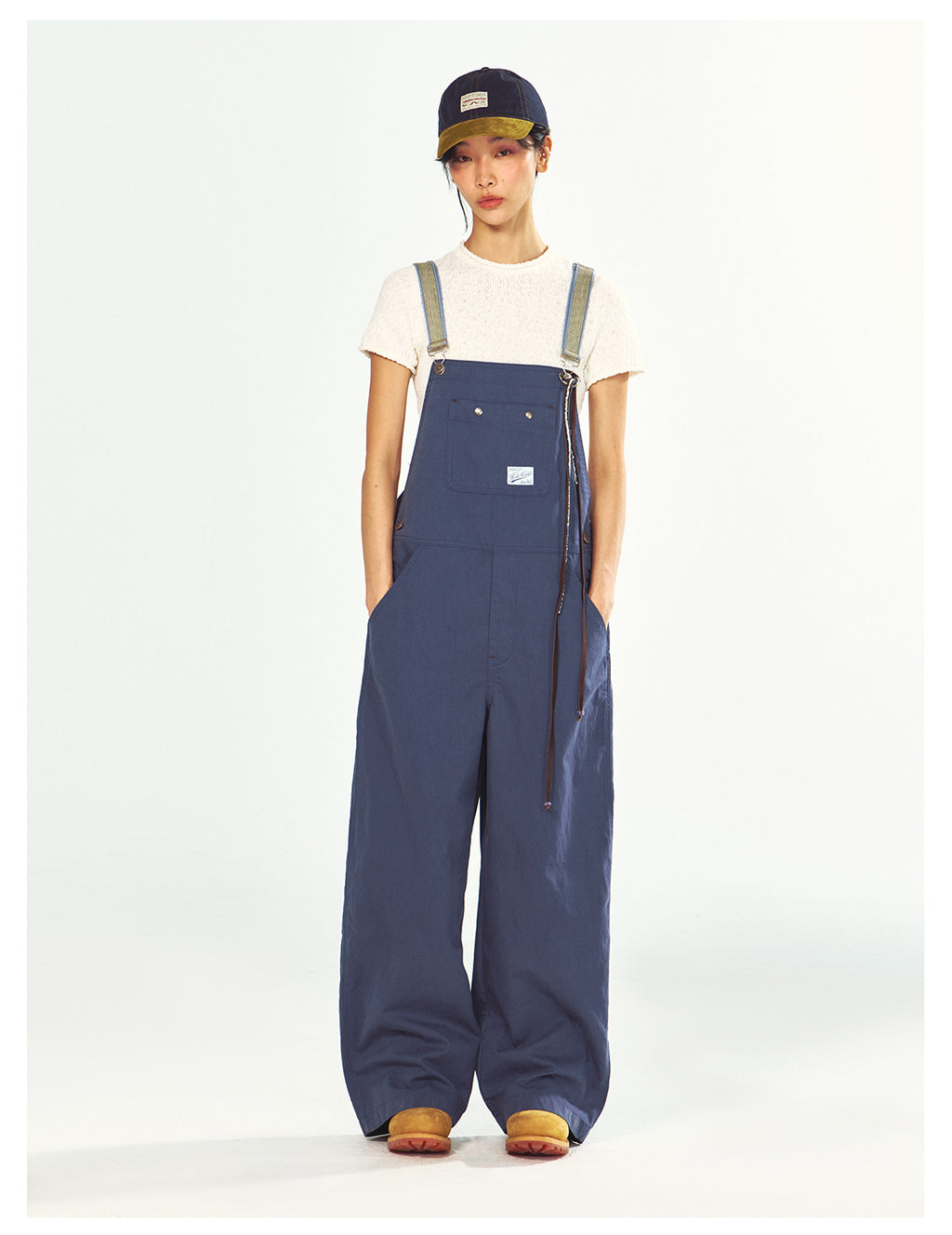 Textured Cotton Half-turtleneck Short-sleeve Knit t-Shirt