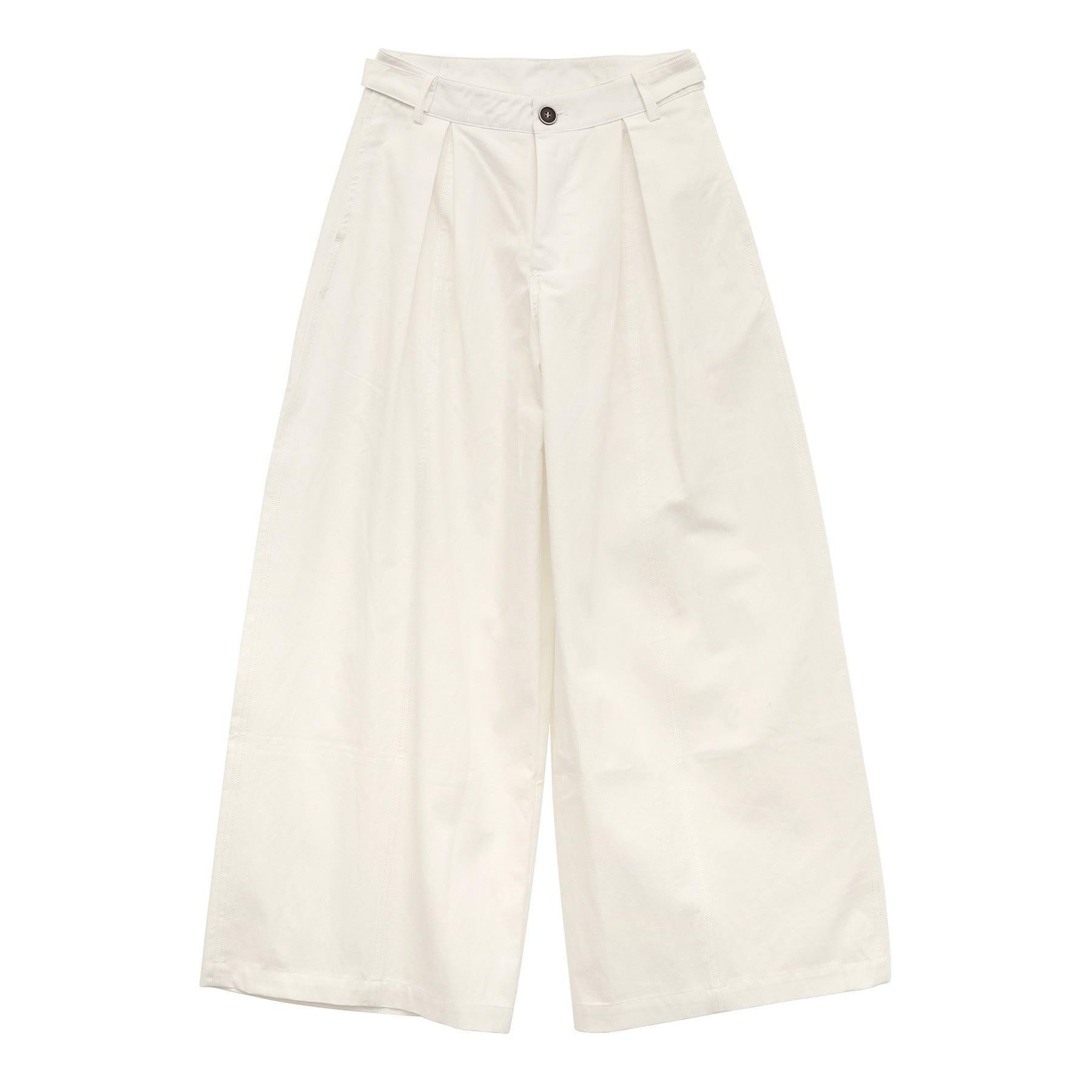 Pleated Casual  Straight-Leg Pants