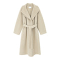 Double-collar Textured Wool Coat
