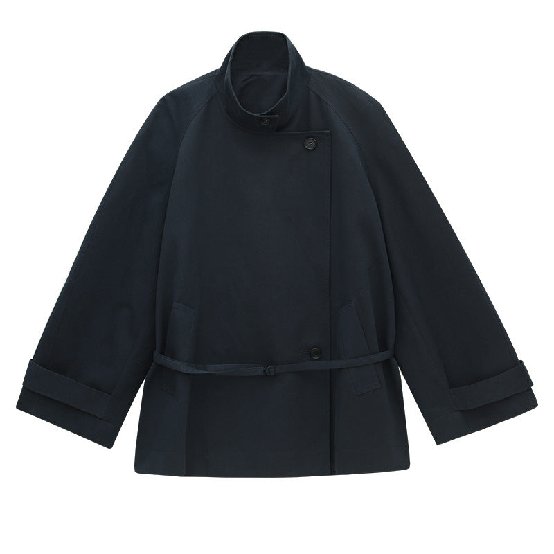 Relaxed Double-Breasted Oversized Trench Jacket