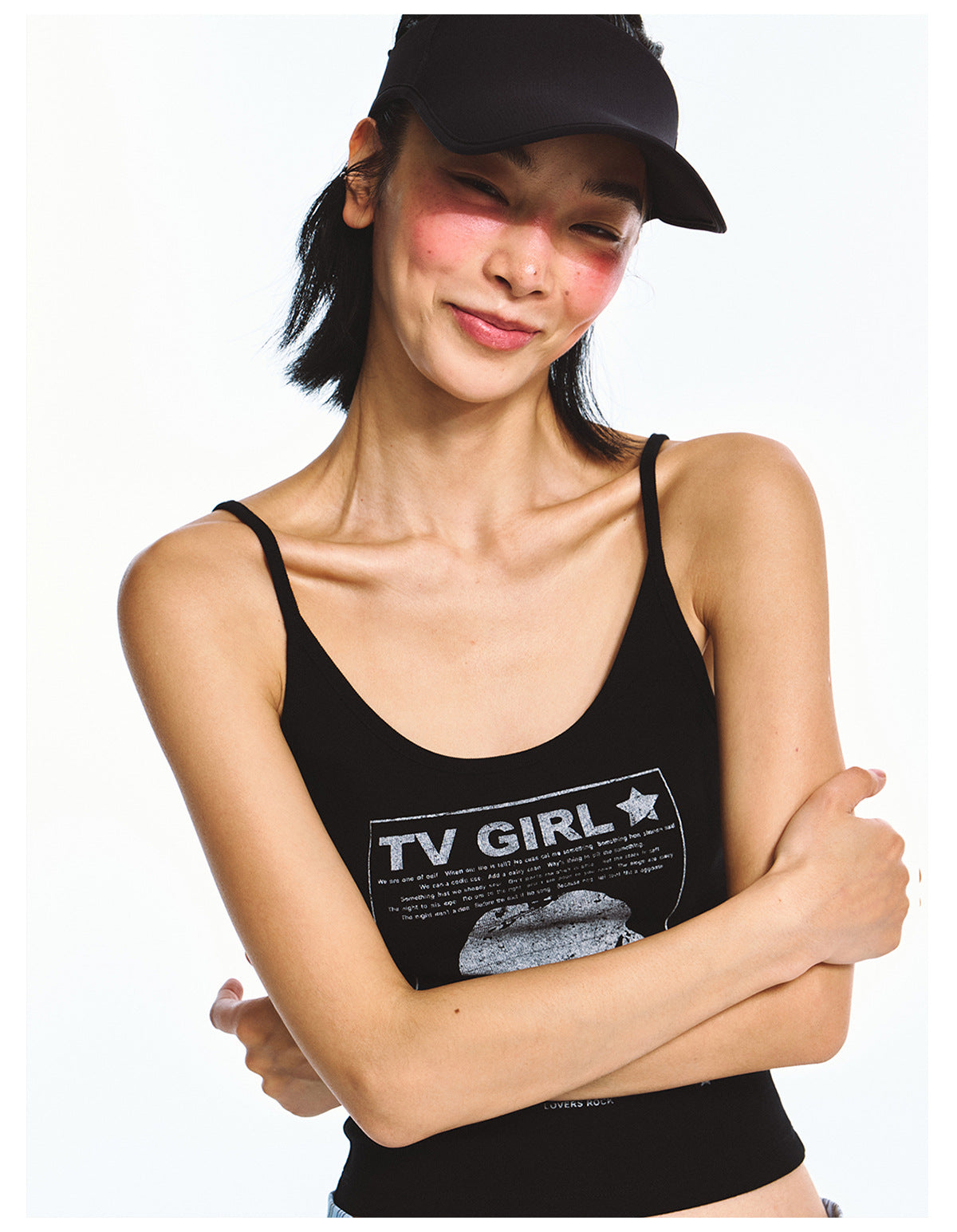 TV Girl Band Scoop Neck Camisole Top