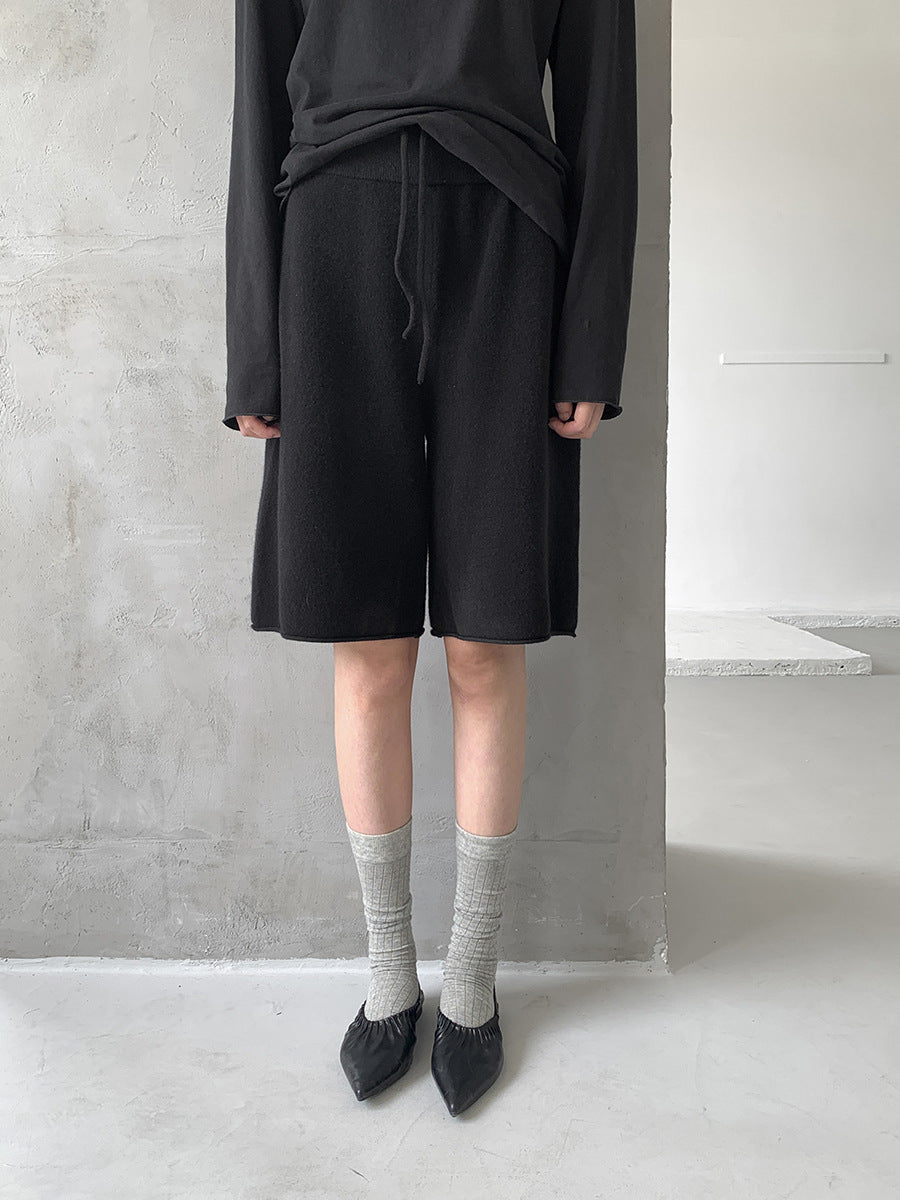 100% Wool Knee-Length Shorts